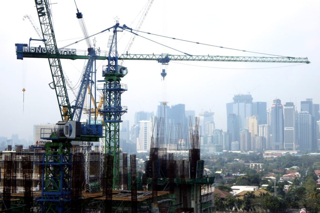 フィリピンの工事現場